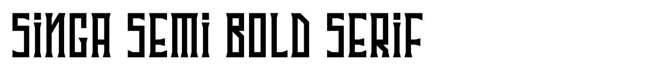 Singa Semi Bold Serif